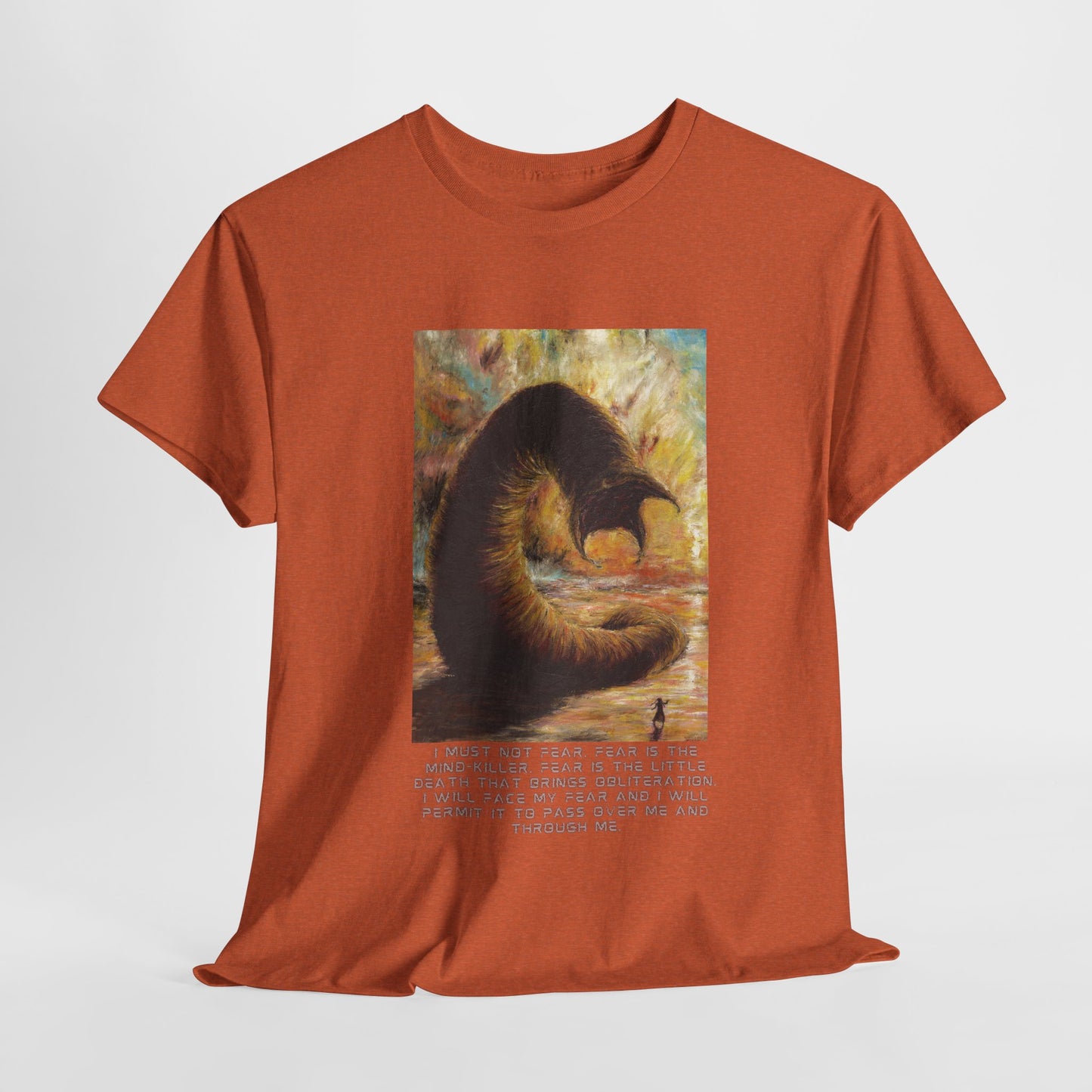 Dune T-shirt, Excerpt from Litany Against Fear