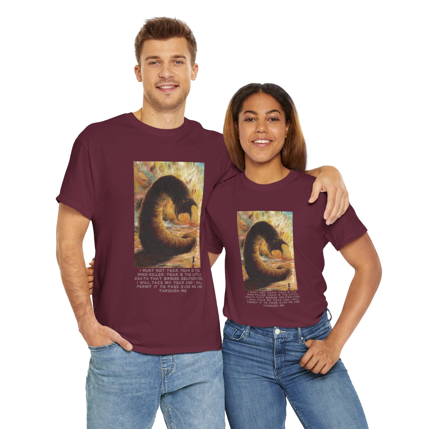 Dune T-shirt, Excerpt from Litany Against Fear
