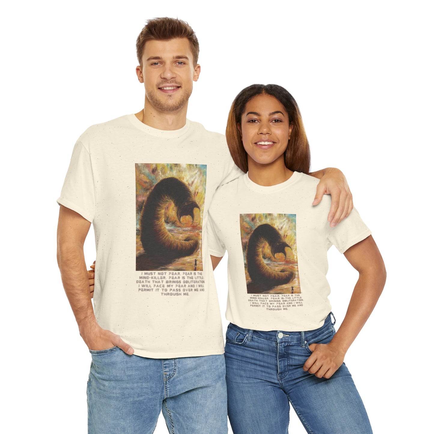 Dune T-shirt, Excerpt from Litany Against Fear