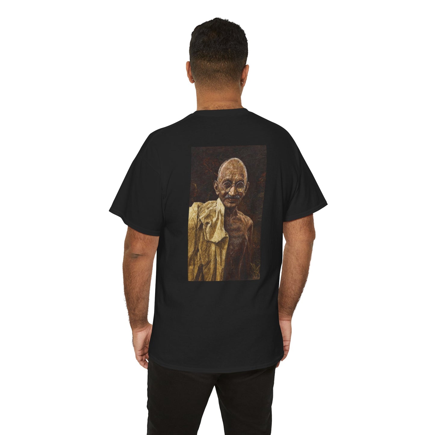 Gandhi T-shirt, Back Print With Quote