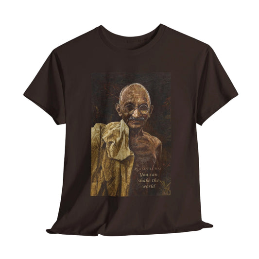 Gandhi T-shirt, In A Gentle Way You Can Shake The World