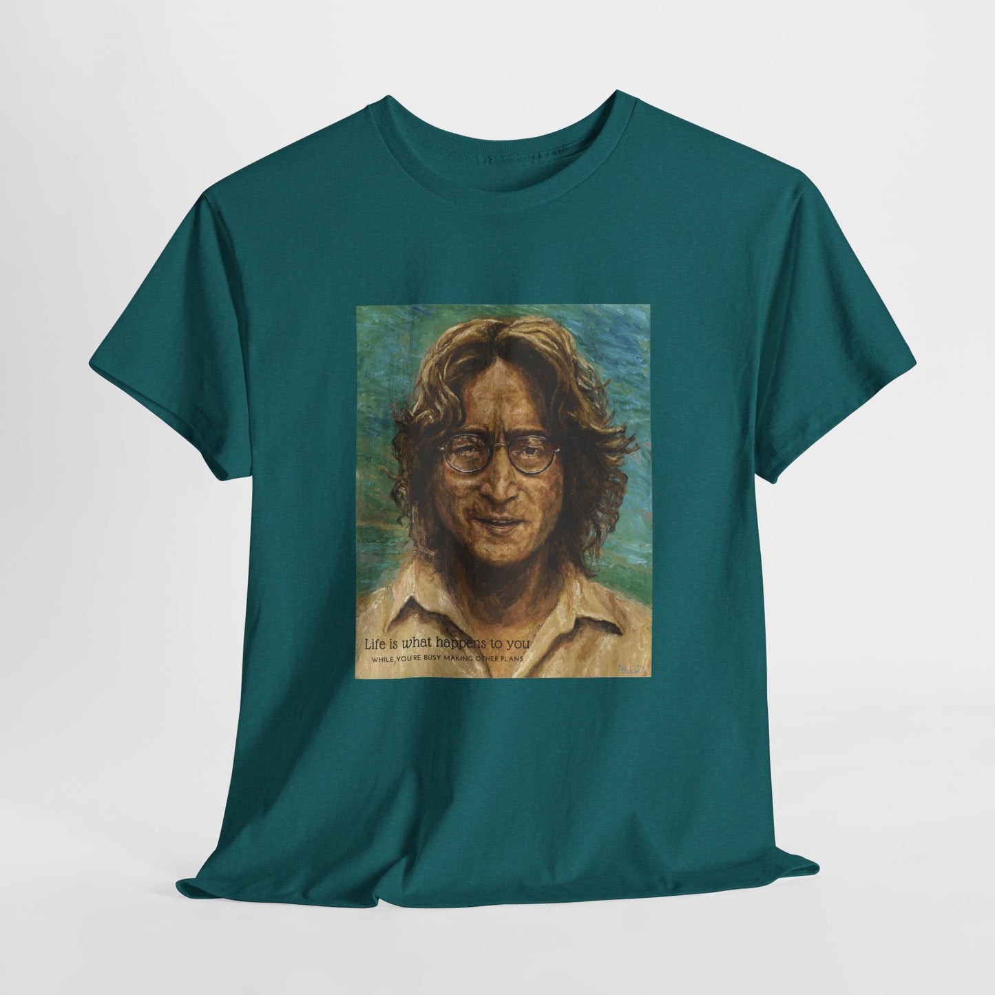 John Lennon T-shirt, Life