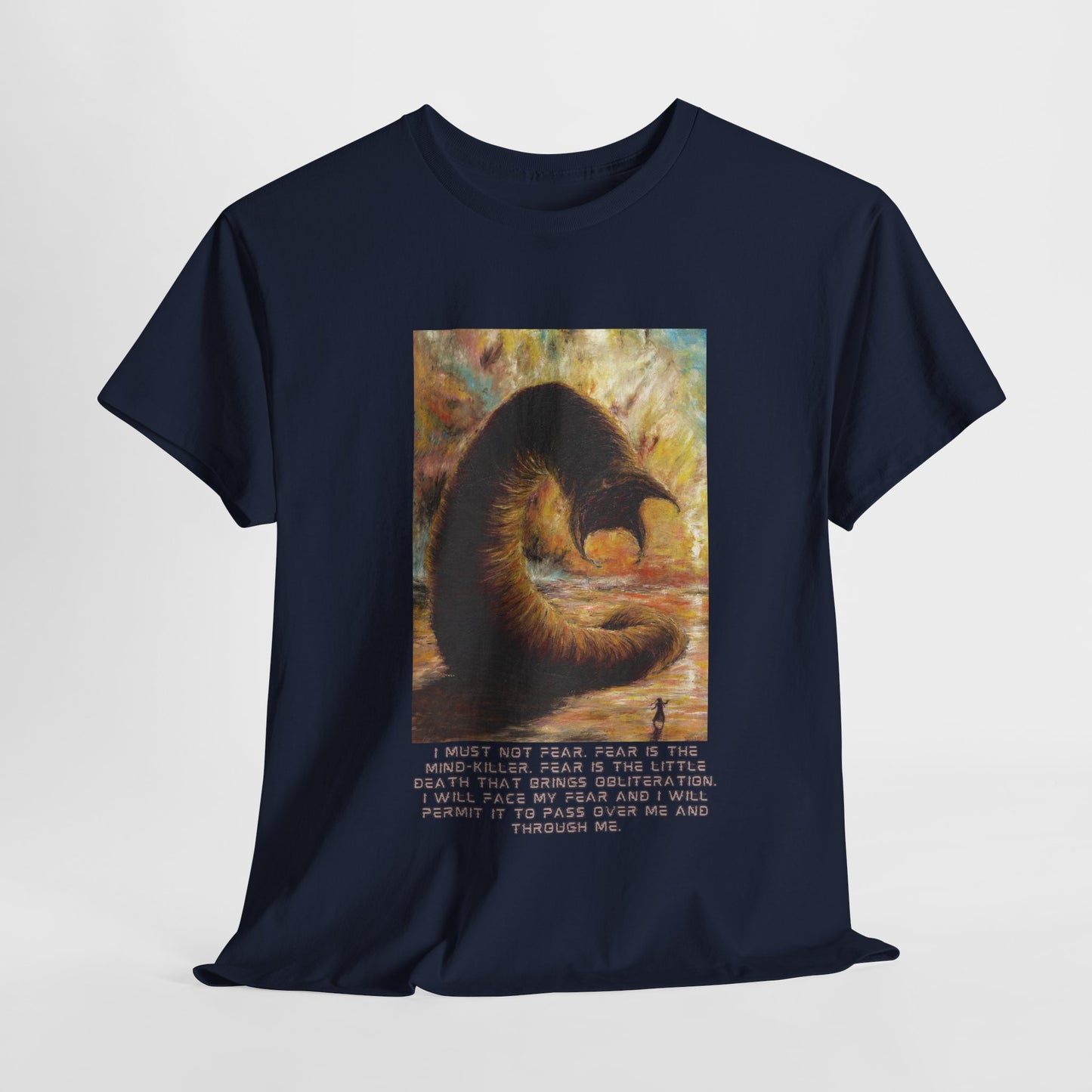 Dune T-shirt, Excerpt from Litany Against Fear