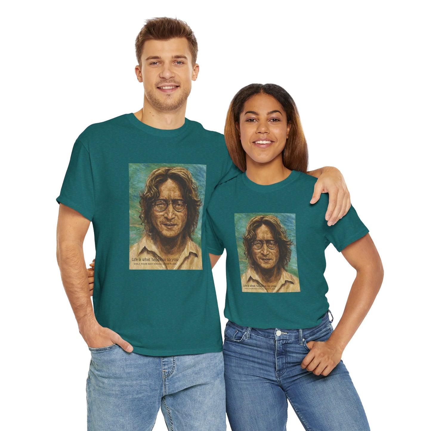 John Lennon T-shirt, Life