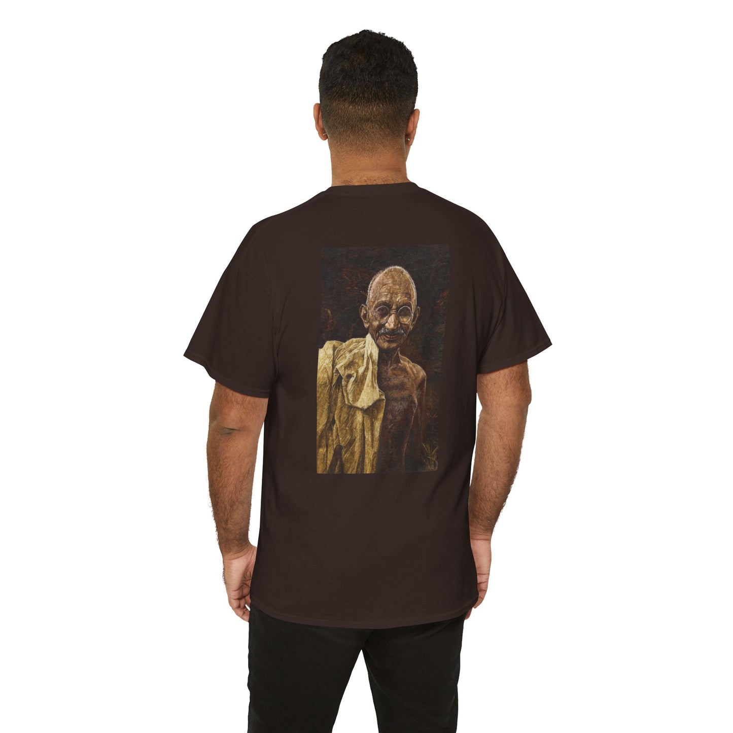 Gandhi T-shirt, Back Print With Quote
