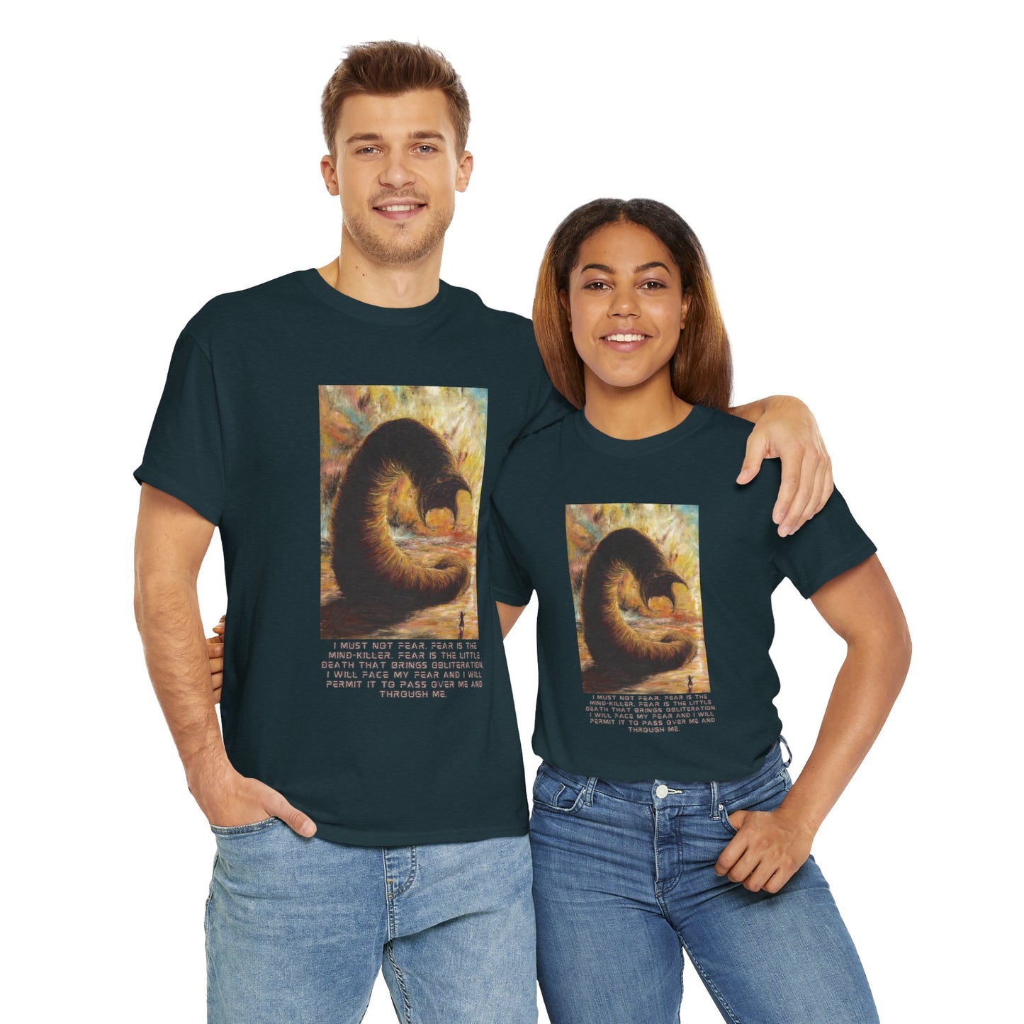 Dune T-shirt, Excerpt from Litany Against Fear