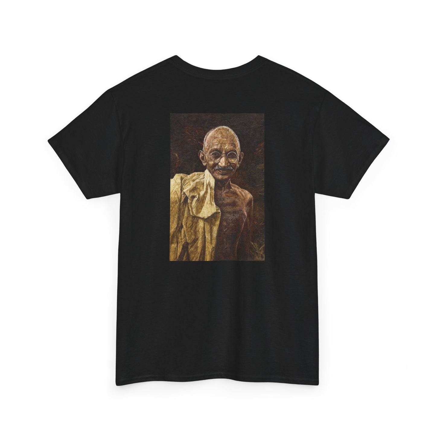 Gandhi T-shirt, Back Print With Front Quote