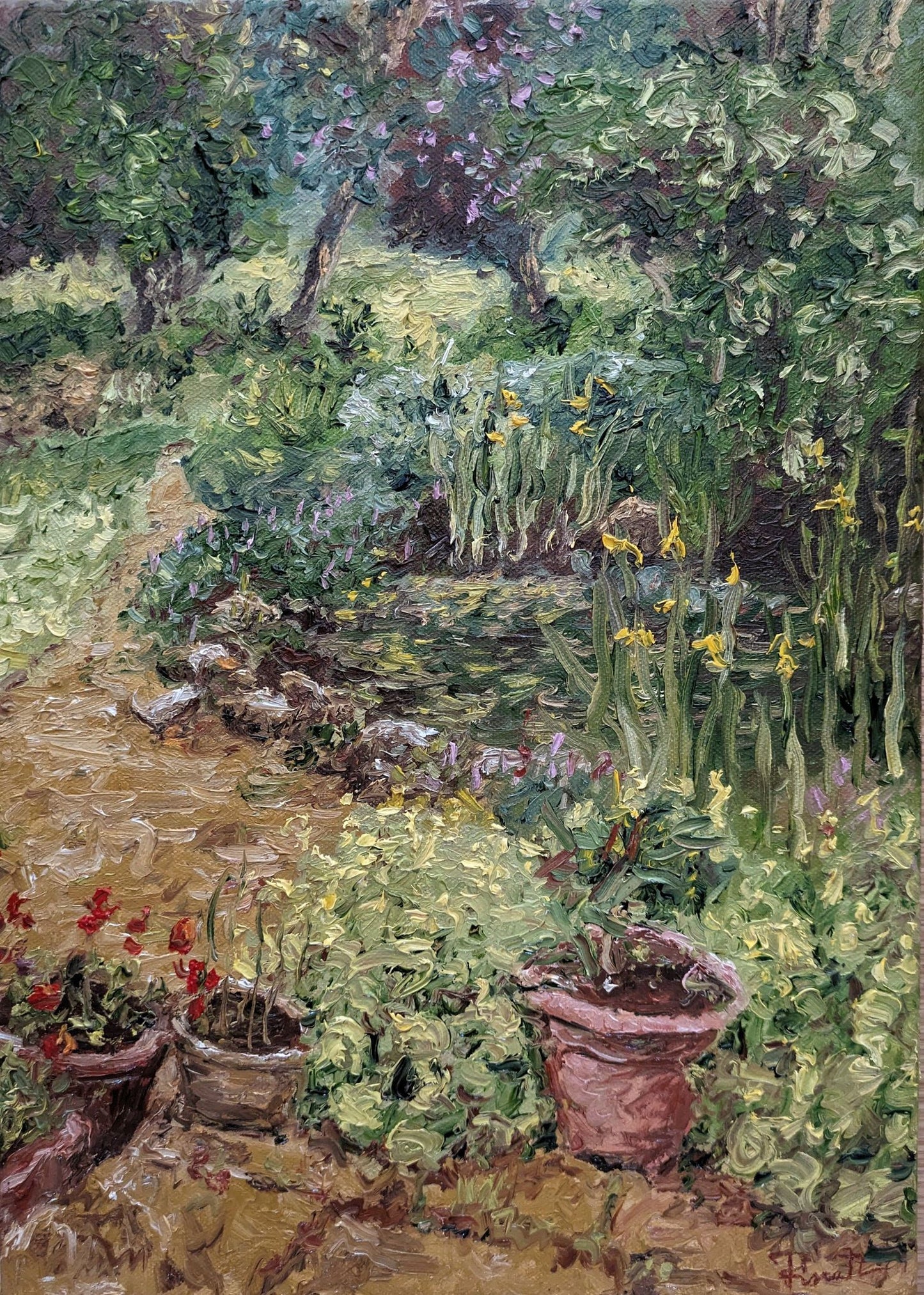 In the garden, Giclée Print