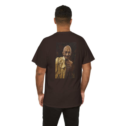 Gandhi T-shirt, Back Print With Front Quote