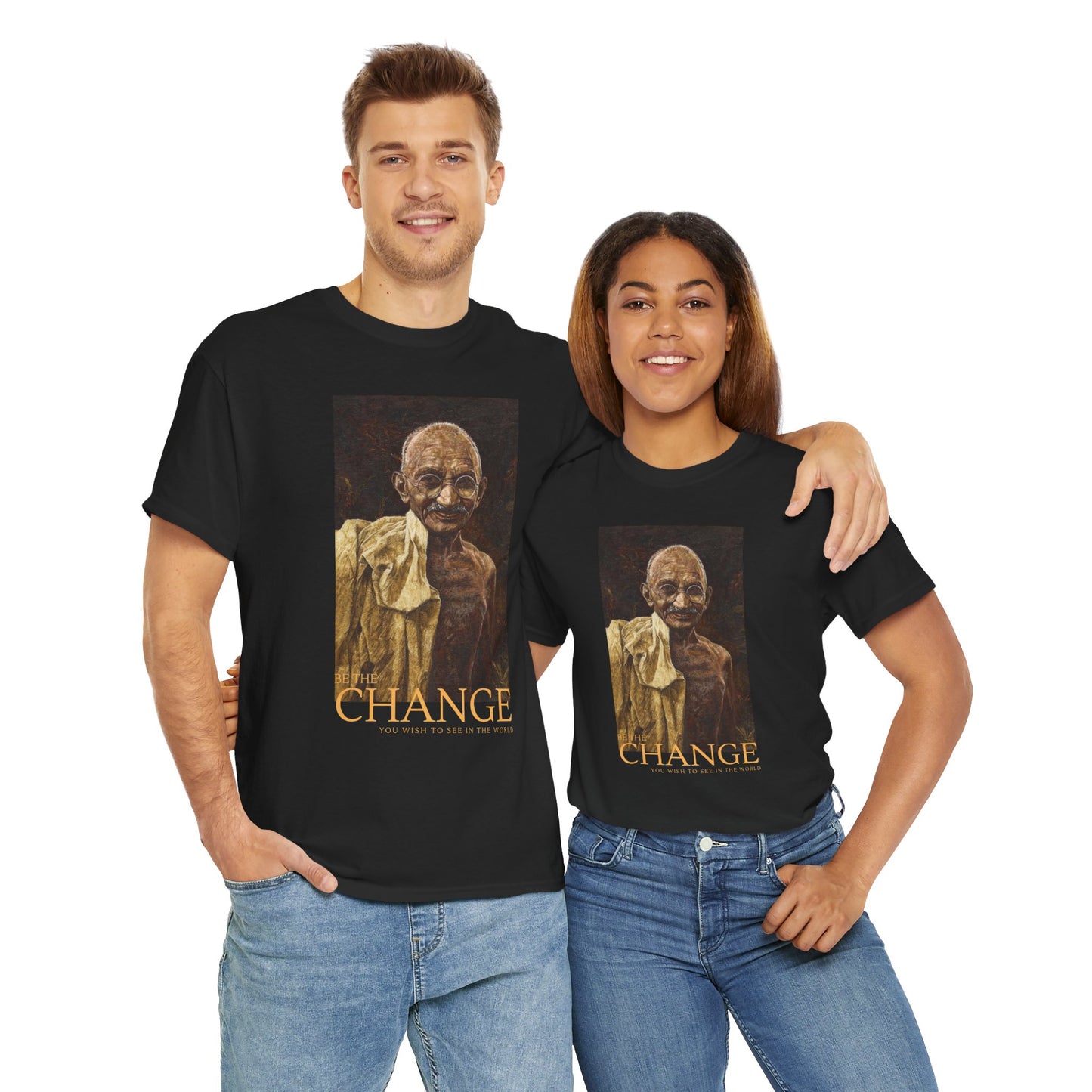 Gandhi T-shirt, Be the change