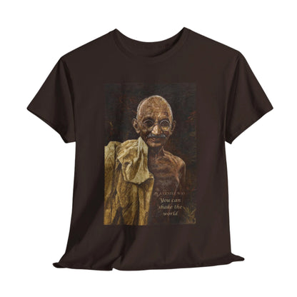 Gandhi T-shirt, In A Gentle Way You Can Shake The World