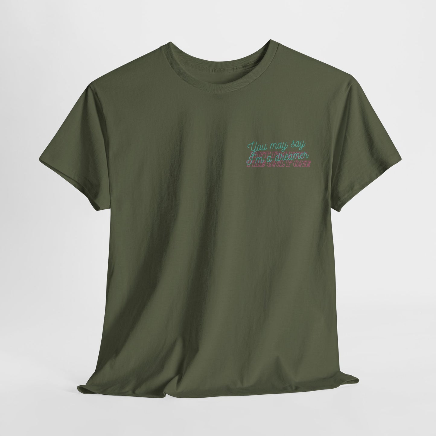 John Lennon T-shirt, Back Print Dreamer