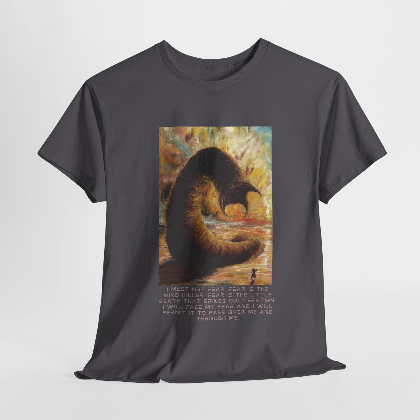 Dune T-shirt, Excerpt from Litany Against Fear