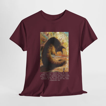 Dune T-shirt, Excerpt from Litany Against Fear