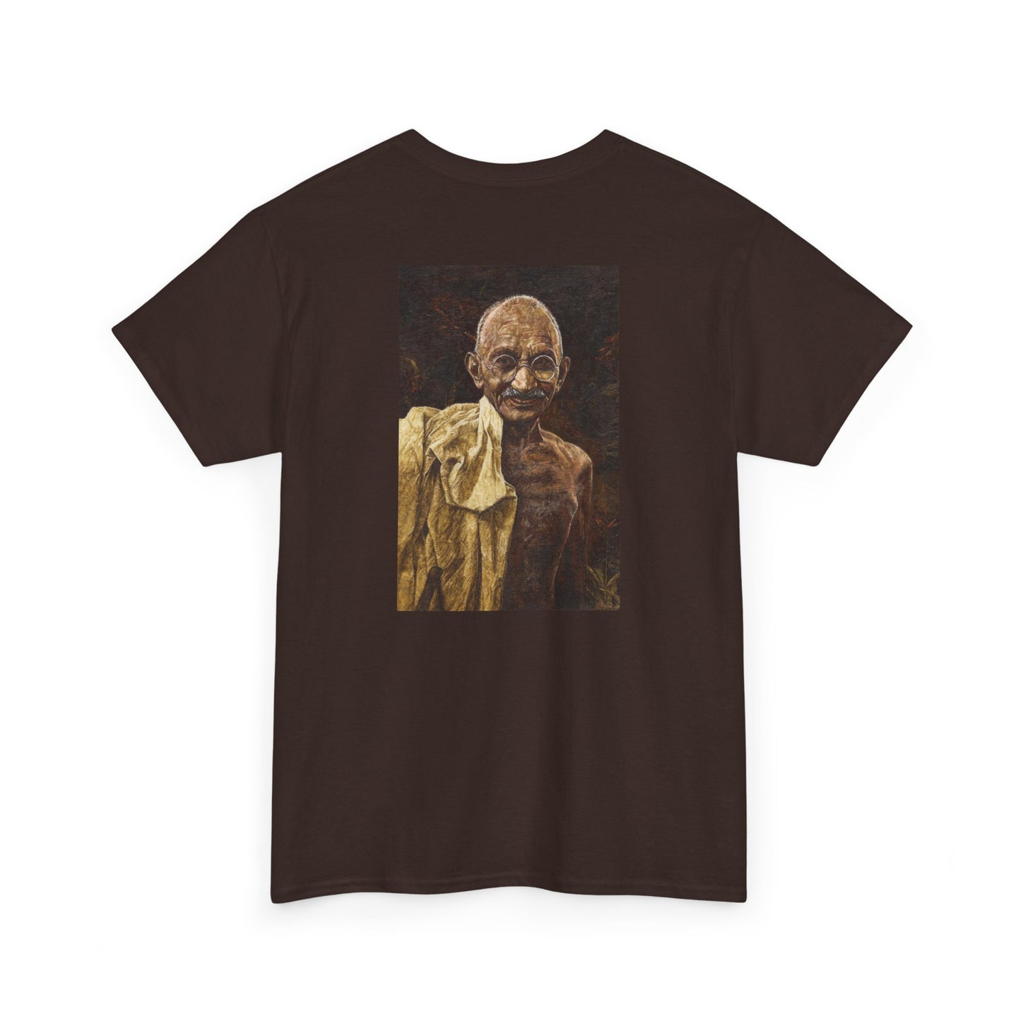 Gandhi T-shirt, Back Print With Front Quote