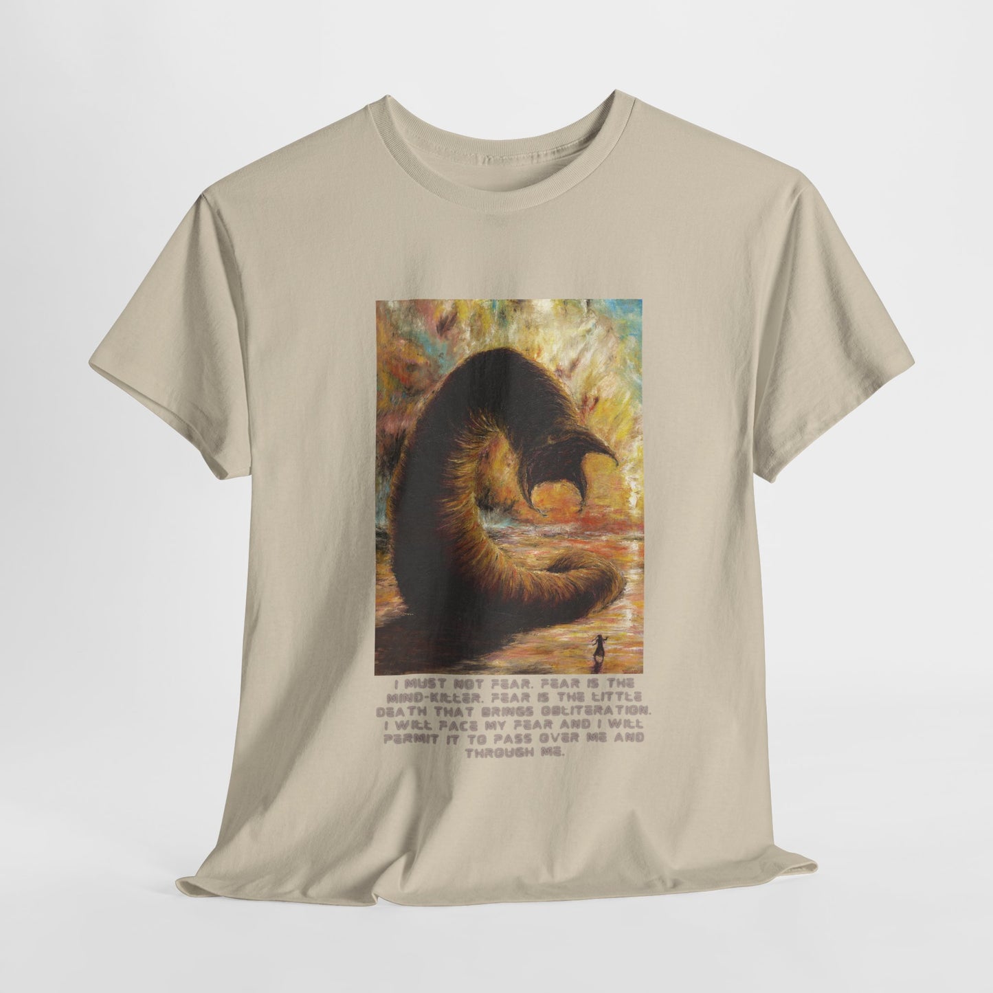 Dune T-shirt, Excerpt from Litany Against Fear