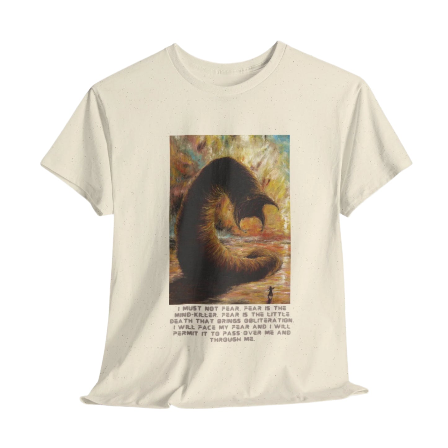 Dune T-shirt, Excerpt from Litany Against Fear