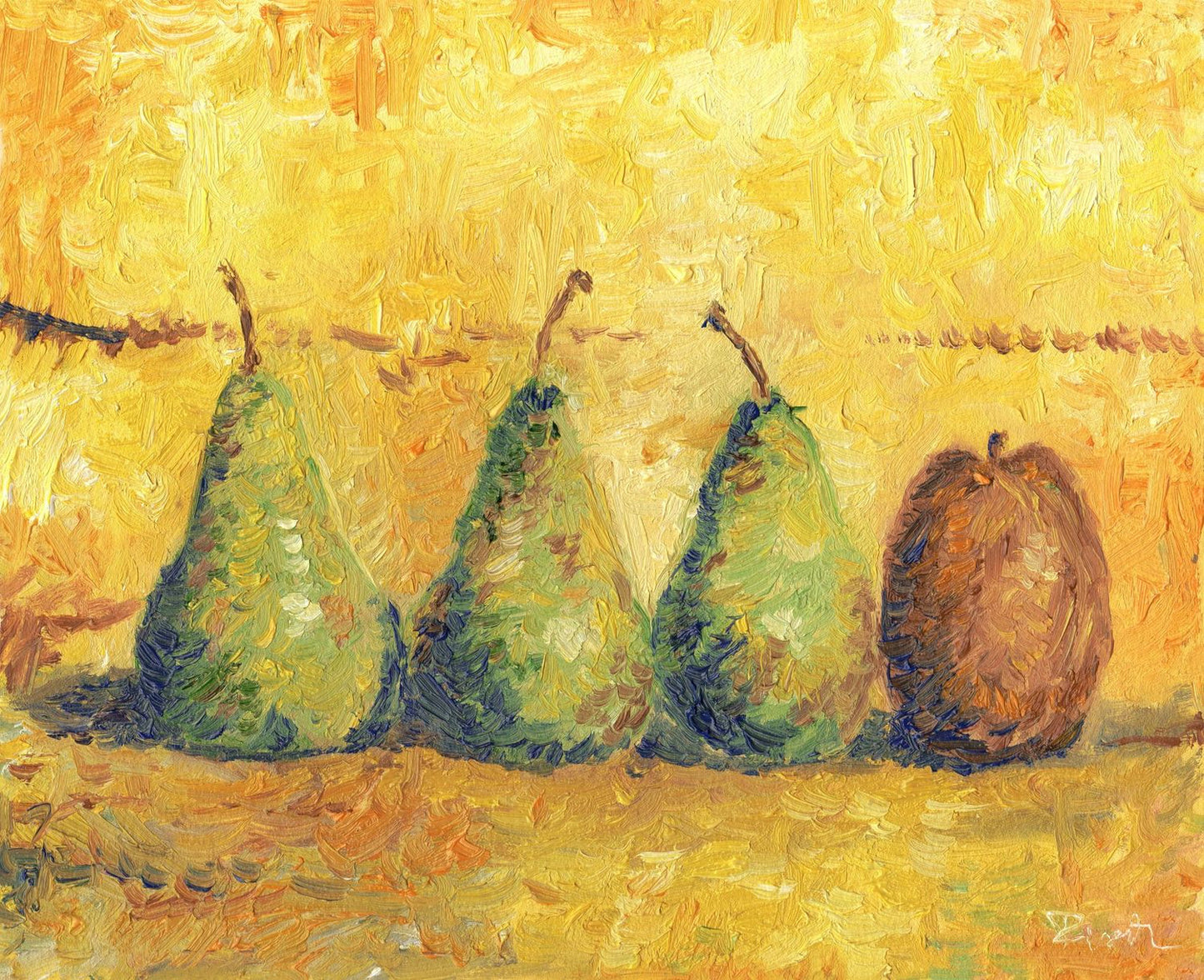 "Apple and pears" Giclée Print